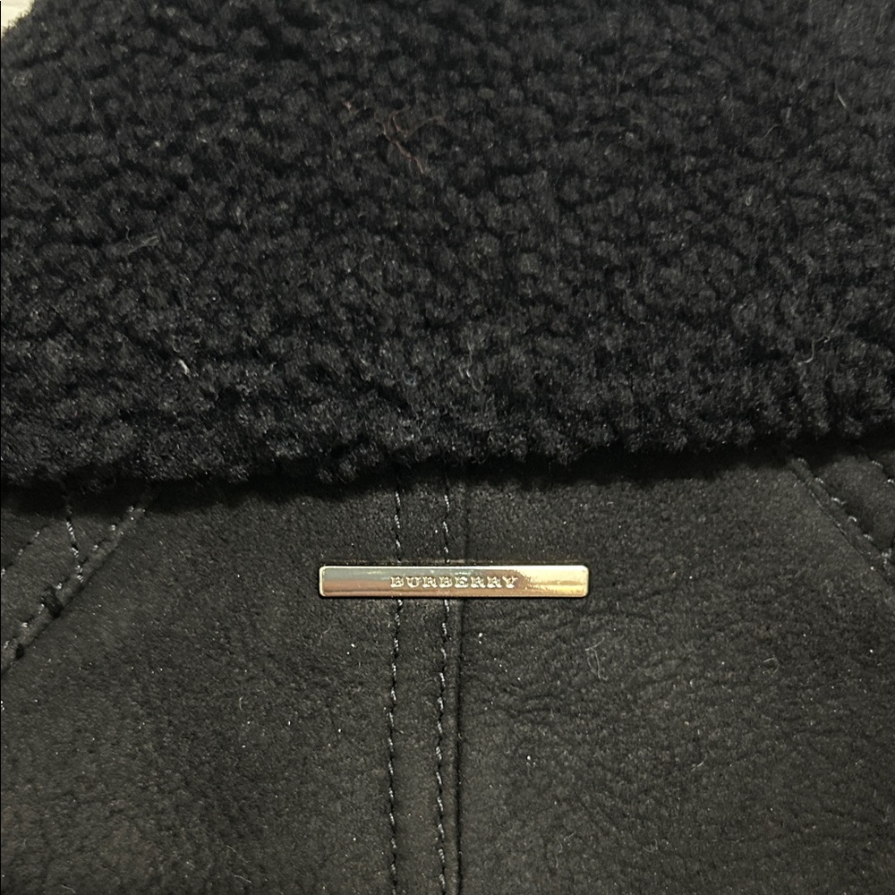 Burberry Black Trench Coat with Gold Zippers - Picture 3 of 16